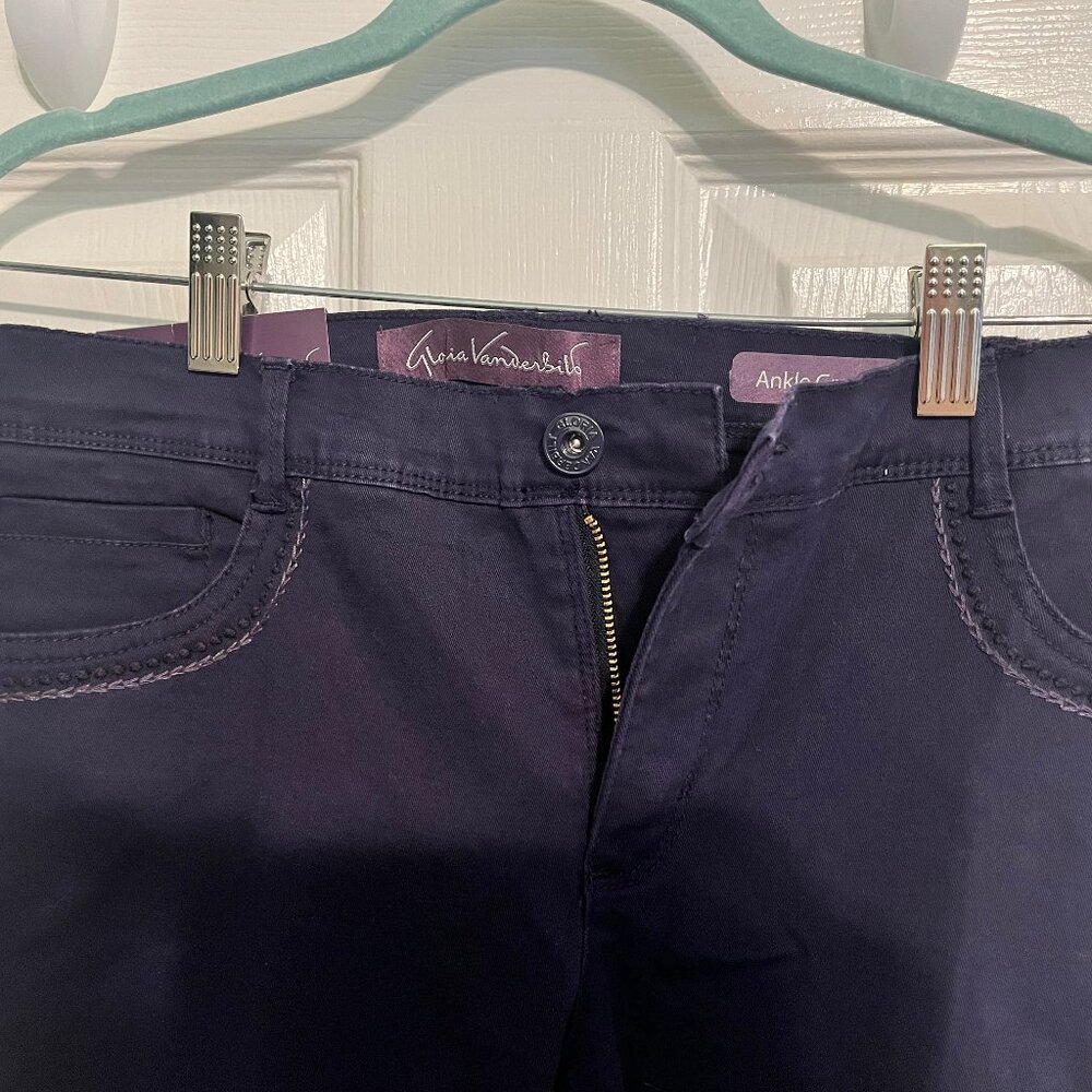 NWT Gloria Vanderbilt Purple Jeans - Picture 1 of 11